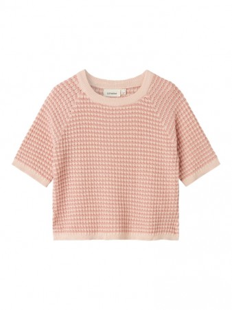 Halma 3/4 loose knit, misty rose, Lil Atelier