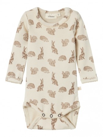 Saba slim body, turtledove aop, Lil Atelier