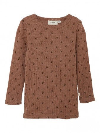 Farga slim wool top, sinopia fresco, Lil Atelier