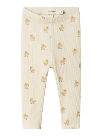 Lavo slim leggings baby, turtledove/duck, Lil Atelier