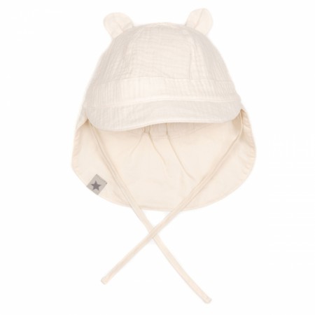 Safari reversible summerhat muslin, off white, Huttelihut