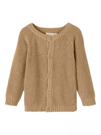 Emlen knit cardigan, iced coffee, Lil Atelier