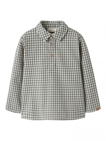 Roanne loose shirt, mulled basil, Lil Atelier