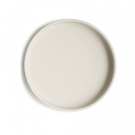 Classic silicone plate, ivory, Mushie