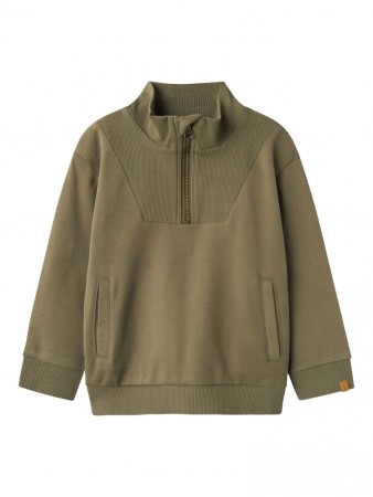Ilondon sweat half zip, kalamata, Lil Atelier