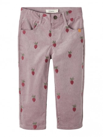 Bibi baggy cord pant, quail, Lil Atelier