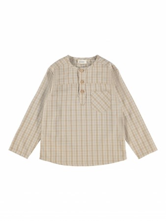 Goldo boxy shirt, humus, Lil Atelier