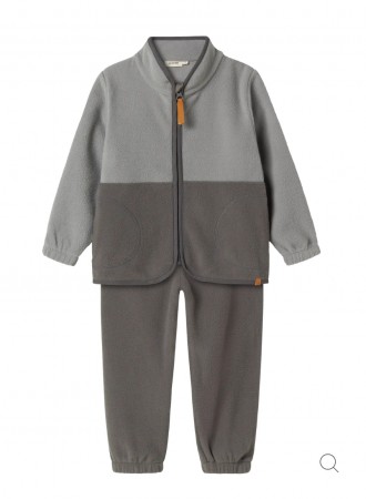 Laspektra fleece set, ultimate grey, Lil Atelier