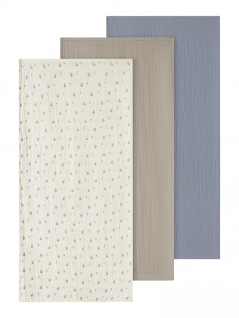 Isley 3-pack nappies, tradewind mix, Lil Atelier