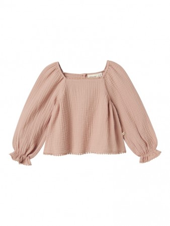 Lulu shirt, misty rose, Lil Atelier