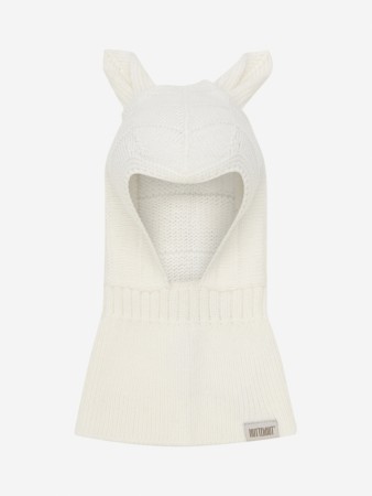 Mini rabbit balaclava, off white, Huttelihut