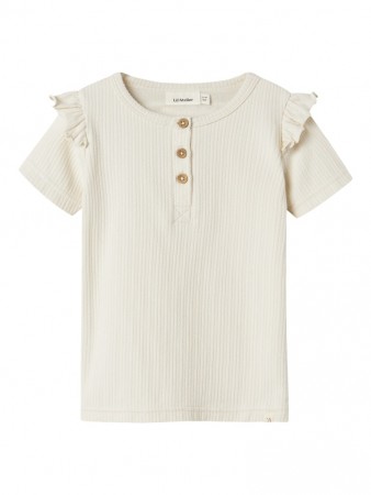 Fleura slim top, turtledove, Lil Atelier