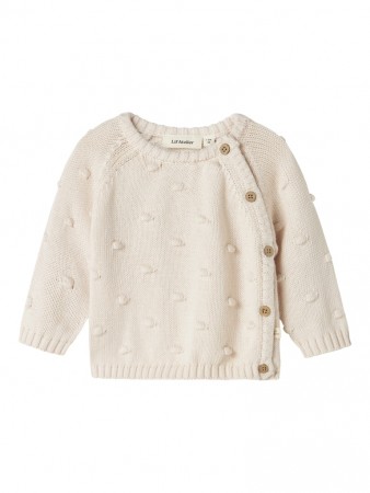 Gable wrap knit, pastel parchment, Lil Atelier