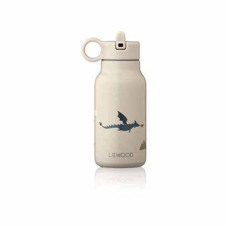 Falk water bottle 250ml, little dragon/dark sandy mix, Liewood