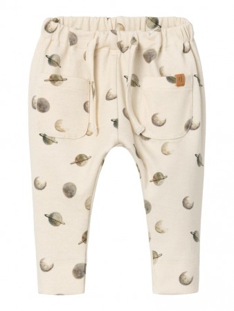 Geo loose pant, turtledove planets, Lil Atelier