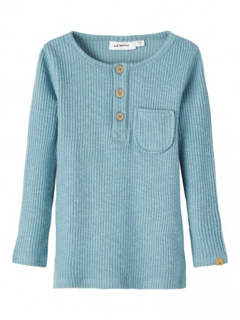 Rajo slim top, smoke blue, Lil Atelier