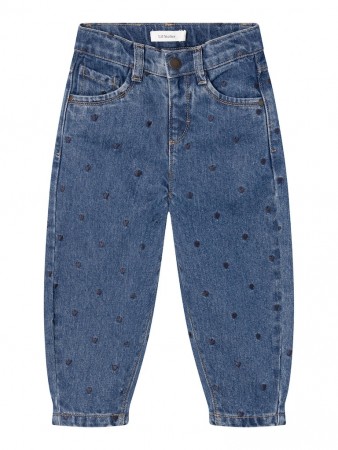 Bella loose jeans, medium blue denim, Lil Atelier