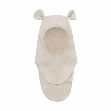 Balaclava cottonfleece, camel/bear, Lil Atelier