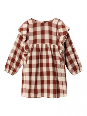 Rosali loose dress, fired brick, Lil Atelier