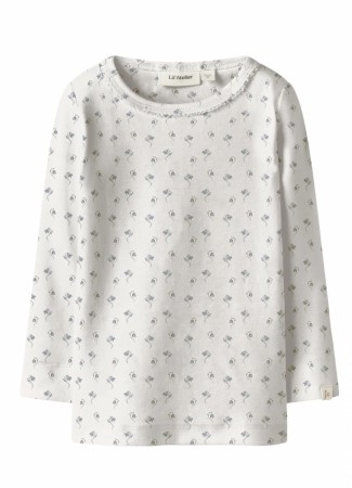 Gayo slim top, coconut milk/bell flower, Lil Atelier