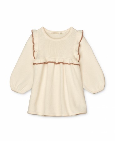 Straw tunic, sandshell, Lil Atelier