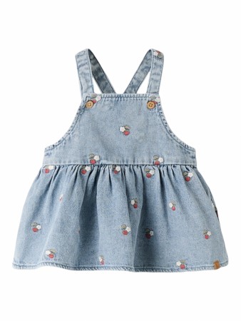 Funda emb skirtall baby, medium blue light, Lil Atelier
