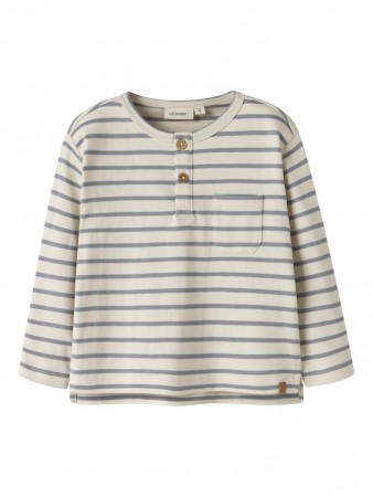 Limia loose top, turtledove/tradewinds, Lil Atelier