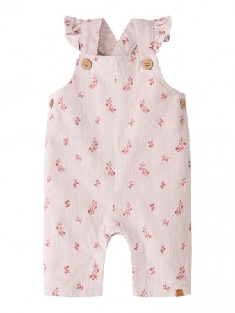 Nelly cord loose overall, hushed violet/flower, Lil Atelier