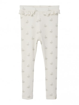Gavo slim leggings, swan, Lil Atelier