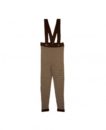 Favo leggings suspenders, chicory coffe, Fliink