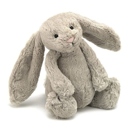 Kanin plysj 31cm, beige bashful, Jellycat