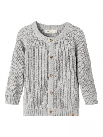 Emlen knit cardigan, harbor mist, Lil Atelier