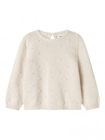 Gable loose knit, pastel parchment, Lil Atelier