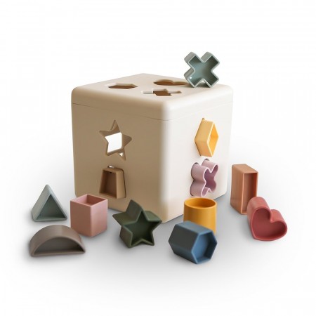 Shape sorting box, Mushie