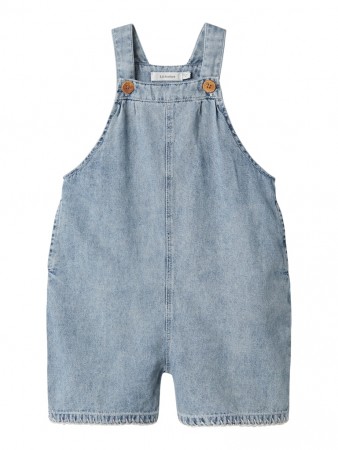 Funda short denim overall, medium blue, Lil Atelier