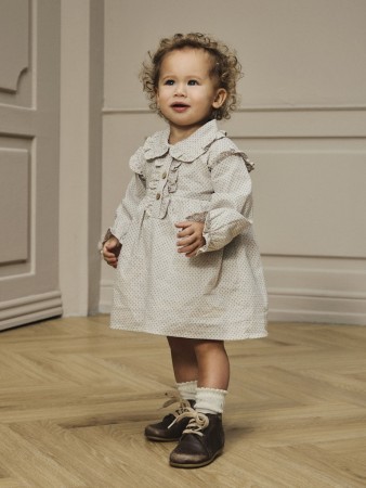 Olena loose body dress, pastel parchment, Lil Atelier