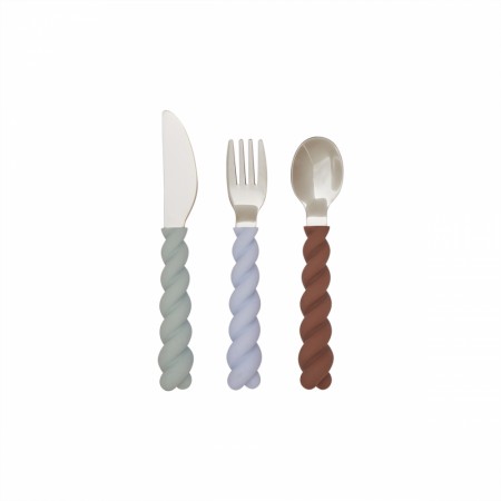 Mellow cutlery 3-pack, choko, Oyoy